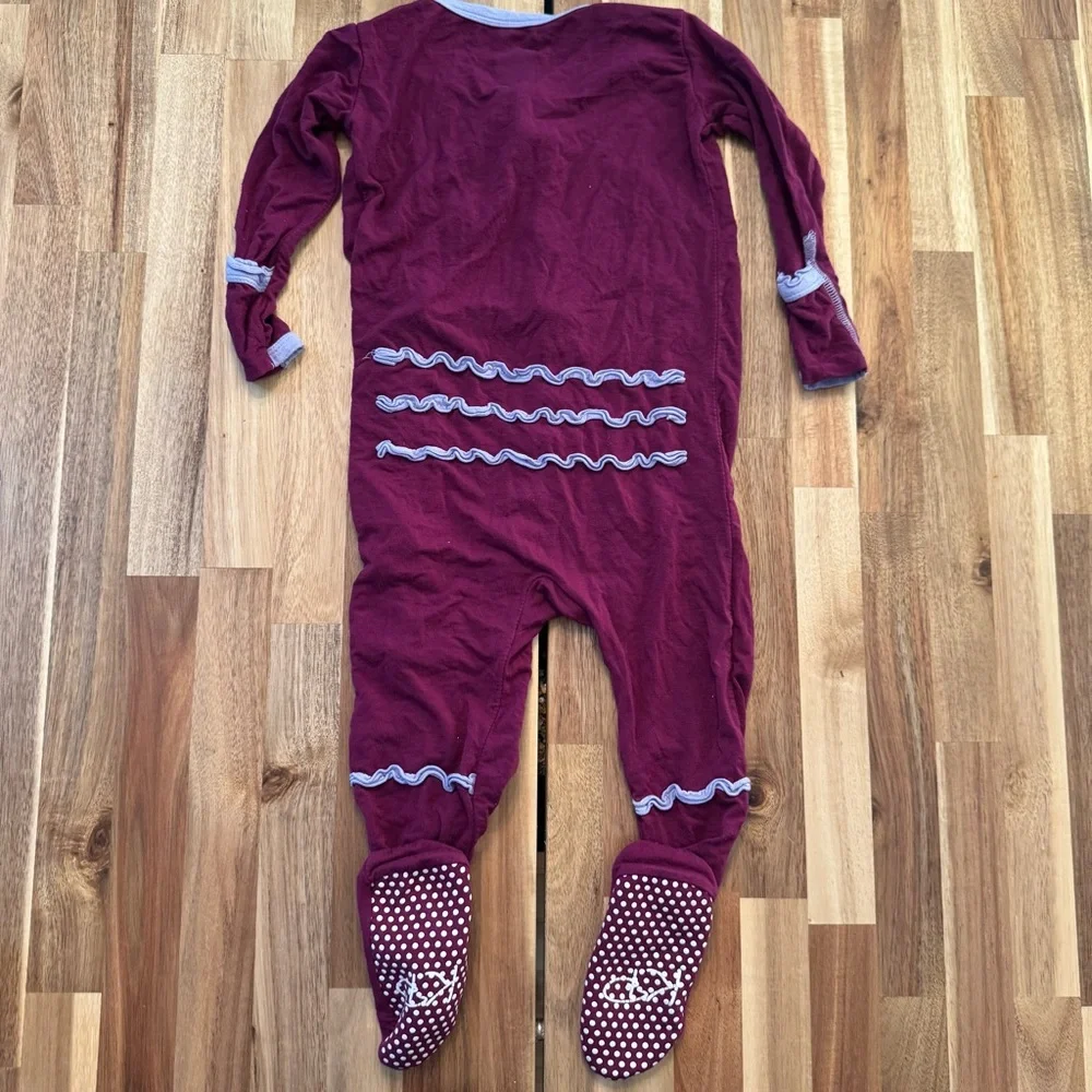 Kickee Pants Bamboo Pajamas 2T‎ Snap Buttons and ruffles